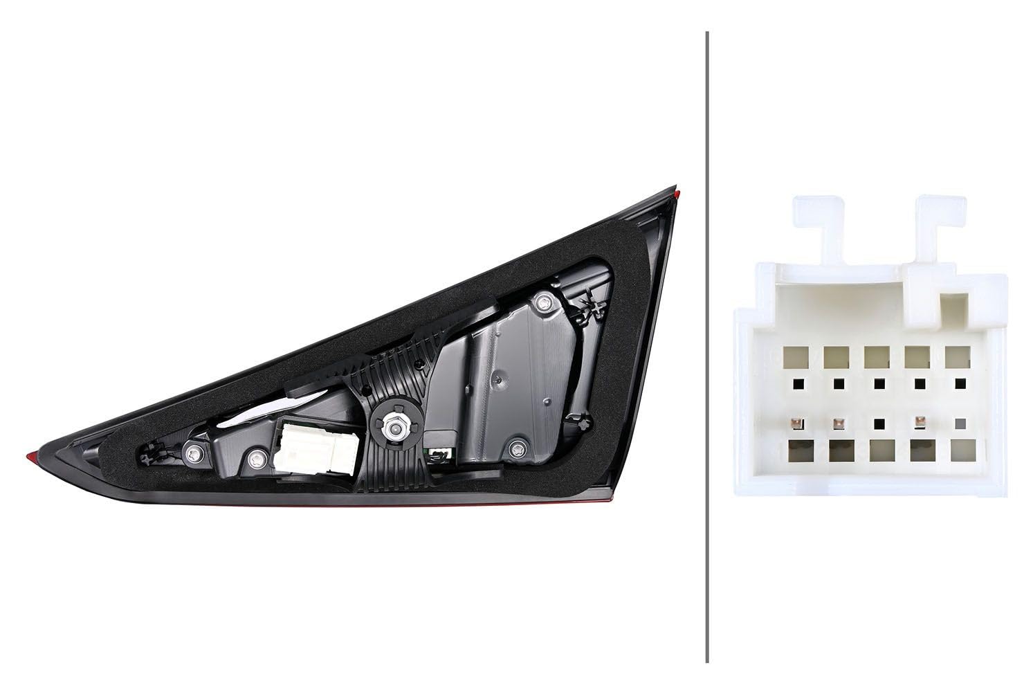 HELLA 2SA 013 103-071 Heckleuchte - LED - innerer Teil - für u.a. MERCEDES-BENZ CLS (C257) + Mopf - ECE/CCC - für Rechtsverkehr - links von Hella