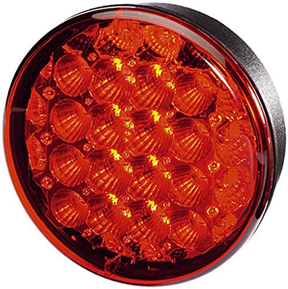 HELLA Rückleuchte - LED - Anhänger Beleuchtung - 24V / 12V - Anbau/geschraubt - ECE/ADR/GGVS - Lichtscheibenfarbe: rot - Kabel: 500mm - Stecker: offene Kabelenden - rechts/links - 2SB 344 200-081 von Hella
