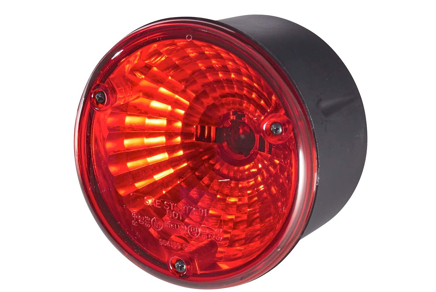 HELLA Rückleuchte - Glühlampe - Anhänger Beleuchtung - 12V / 24V - Anbau/geschraubt - ECE/ADR/GGVS - Lichtscheibenfarbe: rot - Stecker: Flachstecker - rechts/links - Menge: 1 - 2SB 964 169-531 von Hella