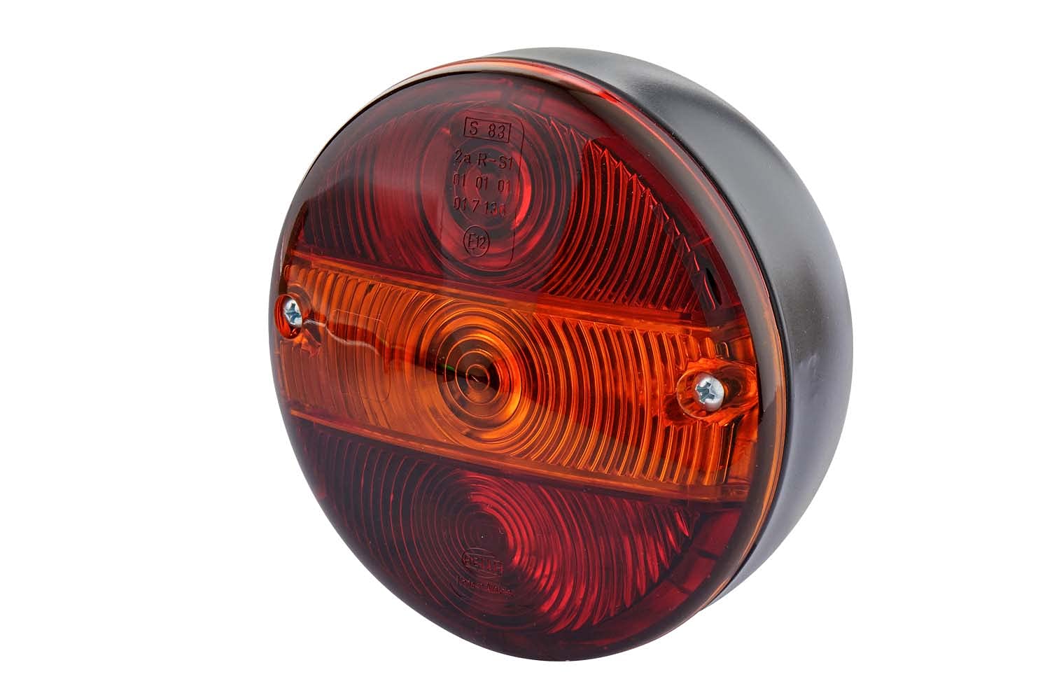 HELLA Rückleuchte - Glühlampe - Anhänger Beleuchtung - 12V - Anbau/geschraubt - ECE/ADR/GGVS/nicht SAE - Lichtscheibenfarbe: rot/gelb - Stecker: Flachstecker - links/rechts - 2SD 001 685-307 von Hella