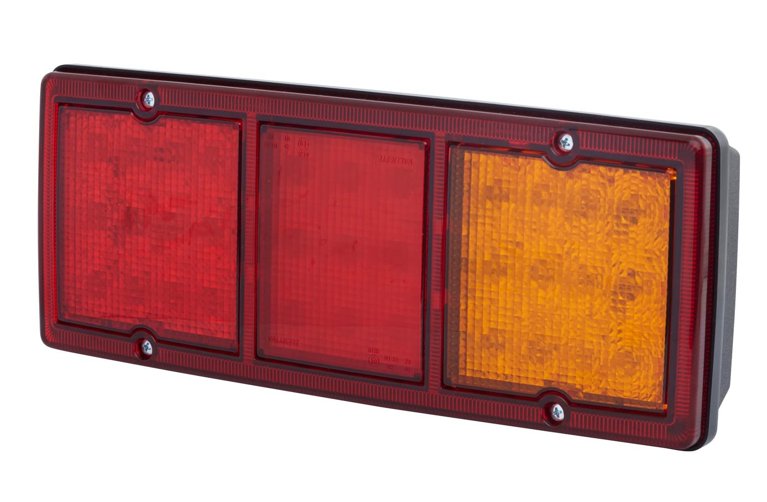 HELLA VALUEFIT Rückleuchte - LED - Anhänger Beleuchtung - 12V / 24V - Anbau/geschraubt - ECE - Lichtscheibenfarbe: rot/gelb - Stecker: Flachstecker - links/rechts - Menge: 1 - 2SD 357 024-001 von Hella