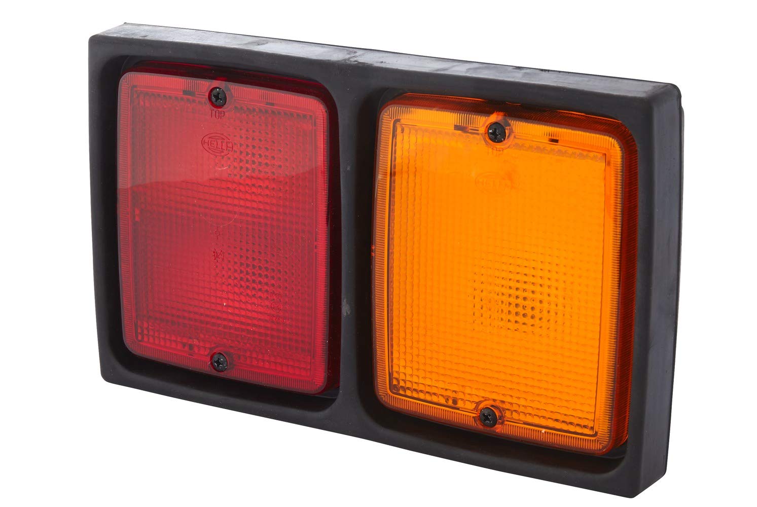 HELLA Rückleuchte - Glühlampe - Anhänger Beleuchtung - 12V / 24V - Einbau/Anbau/geschraubt - ECE - Lichtscheibenfarbe: rot/gelb - Stecker: Male - rechts/links - 2SD 004 431-011 von Hella