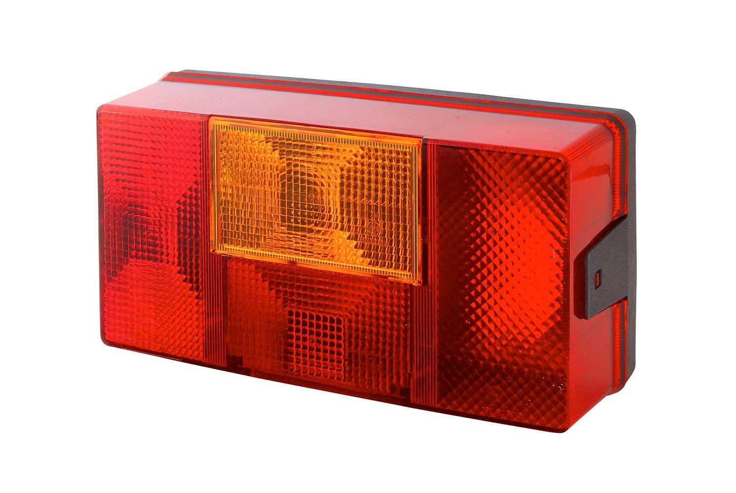 HELLA Rückleuchte - Glühlampe - Anhänger Beleuchtung - 24V / 12V - Anbau - ECE - Lichtscheibenfarbe: rot/gelb - Stecker: Flachstecker - rechts - Menge: 1 - 2SD 006 040-141 von Hella