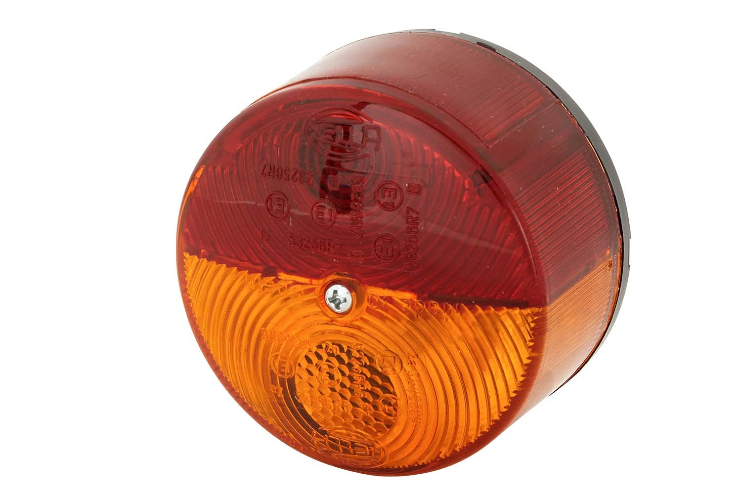 HELLA - Heckleuchte - Glühlampe - 24V - Anbau/geschraubt - Lichtscheibenfarbe: rot/gelb - Stecker: Male - rechts/links - Menge: 1 - 2SW 003 185-041 von Hella