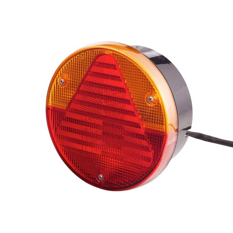 HELLA Rückleuchte - Glühlampe - Anhänger Beleuchtung - 12V - Anbau/geschraubt - ECE - Lichtscheibenfarbe: rot/gelb - Kabel: 800mm - Stecker: Flachsteckhülse - links/rechts - Menge: 1 - 2VA 012 497-101 von Hella