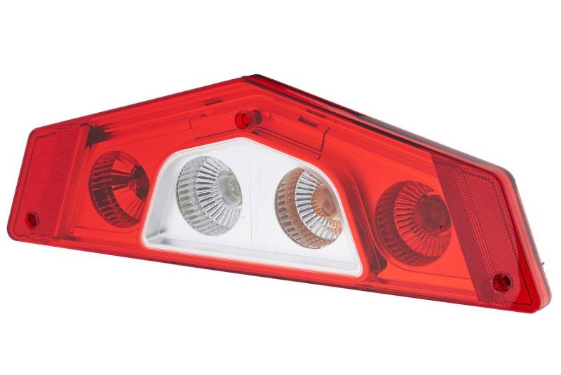 HELLA Rückleuchte - Caraluna X - für Wohnwagen und Wohnmobil - Glühlampe - 12V - Einbau/geschraubt - ECE - Lichtscheibenfarbe: glasklar/rot - Stecker: AMP - links - Menge: 1 - 2VP 012 570-051 von Hella