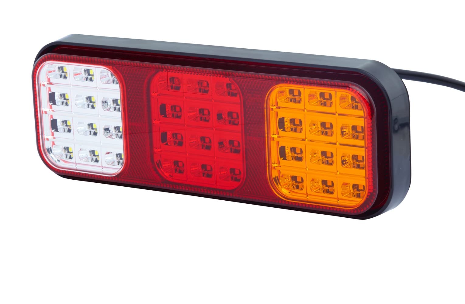 HELLA VALUEFIT Rückleuchte - LED - Anhänger Beleuchtung - 24V / 12V - Anbau/geschraubt - ECE - Lichtscheibenfarbe: mehrfarbig - Stecker: Flachstecker - links/rechts - Menge: 1 - 2VP 357 018-001 von Hella