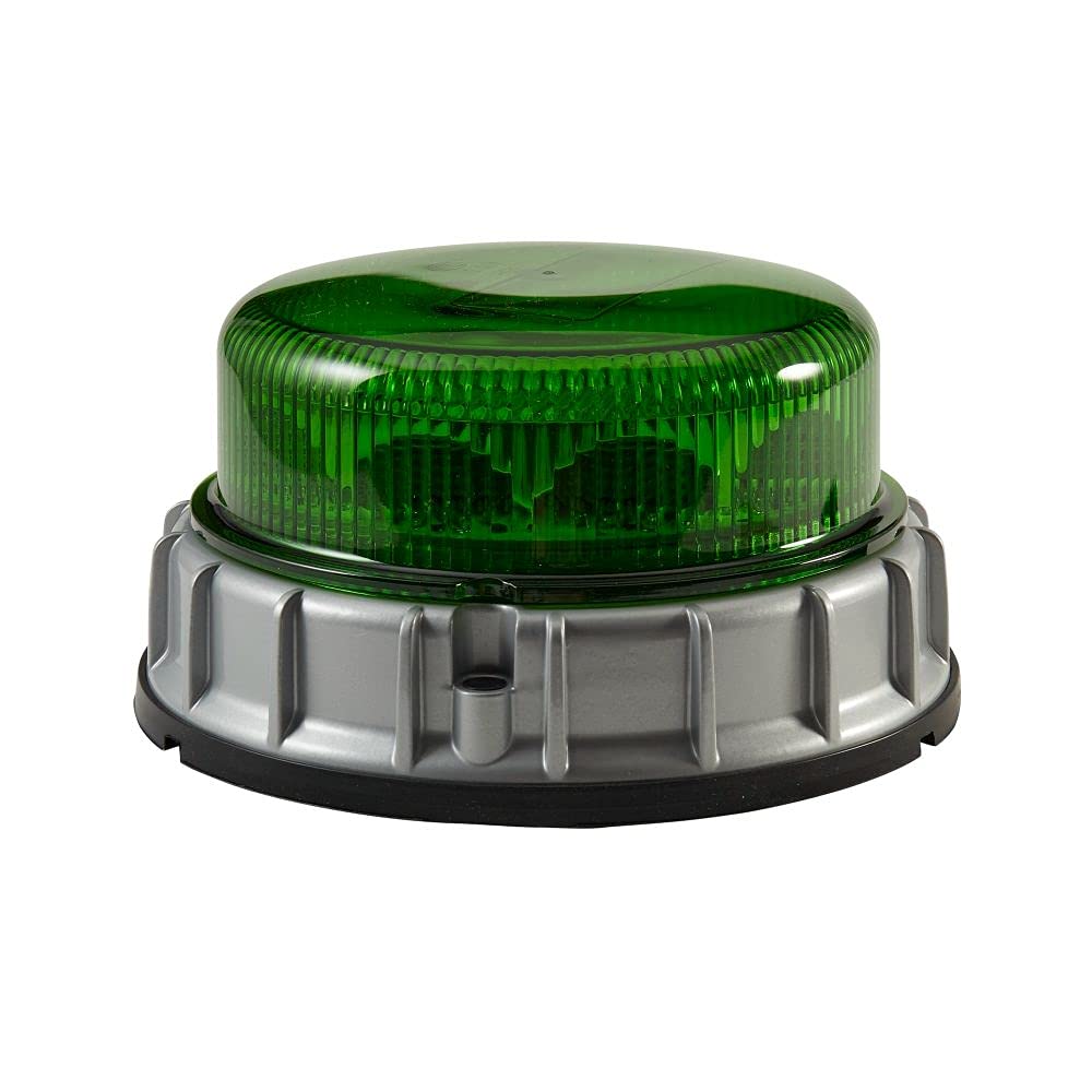 HELLA Rundumleuchte - LED Warnleuchte - Blitzleuchte - K-LED 2.0 F - 12V / 24V - grün - Anbau - 2XD 011 557-131 von Hella