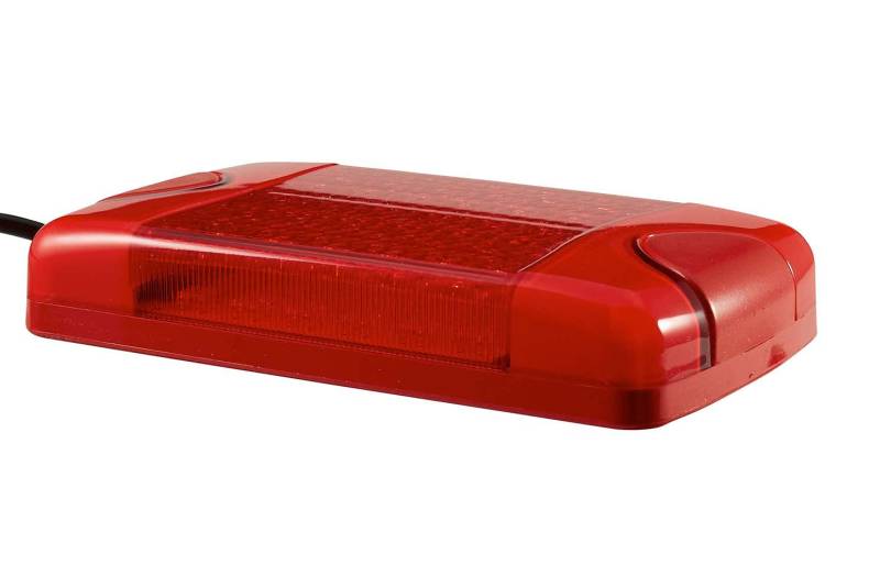 HELLA Rundumleuchte - LED Warnleuchte - Blitzleuchte - Multi F Duraled - 12V / 24V - rot - Schraubanschluss/Anbau - Kabel: 2580mm - Menge: 1 - 2XD 965 429-011 von Hella