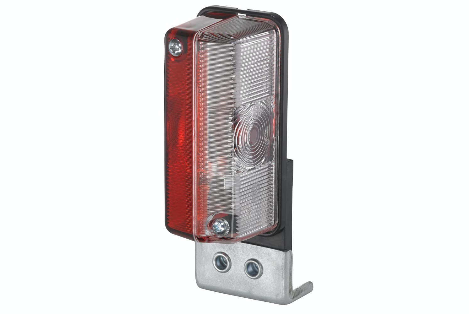 HELLA 2XS 005 020-021 Umrissleuchte - Begrenzungsleuchte - Anhänger - Wohnwagen - Halogen - 24V - Anbau - ECE/ADR/GGVS - Lichtscheibenfarbe: glasklar/rot - seitlicher Anbau von Hella