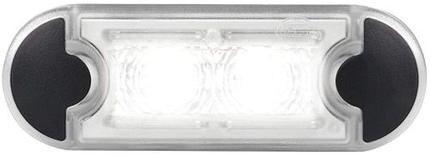 HELLA Einstiegsleuchte - DuraLED - LED - 12V / 24V - 0.5W - Einbau - Lichtscheibenfarbe: glasklar - LED Lichtfarbe: weiß - 2XT 980 855-111 von Hella