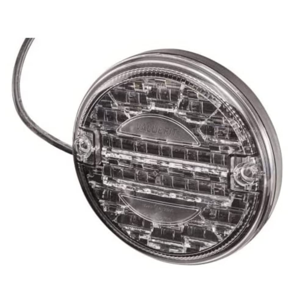 HELLA VALUEFIT LED Rückfahrscheinwerfer - 24V / 12V - Anbau - Zweipunktbefestigung - Kabel: 300mm - Stecker: offene Kabelenden - 2ZR 357 026-141 von Hella