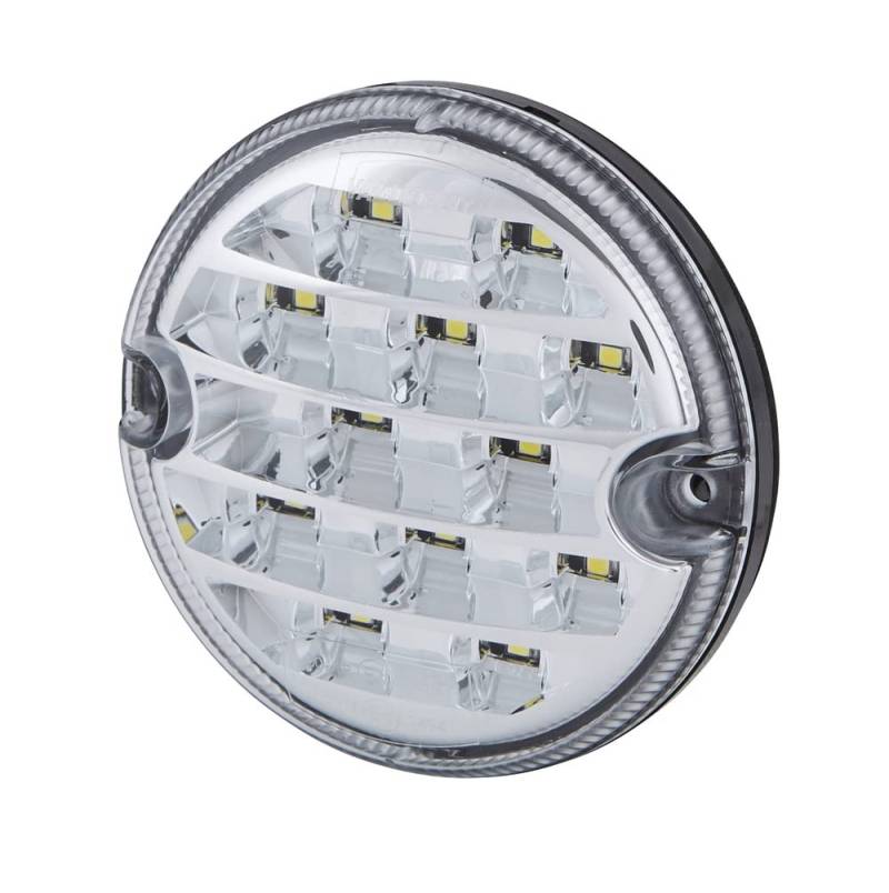 HELLA VALUEFIT LED Rückfahrscheinwerfer - 12V / 24V - Einbau - Zweipunktbefestigung - Kabel: 260mm - Stecker: offene Kabelenden - 2ZR 357 028-041, Schwarz von Hella