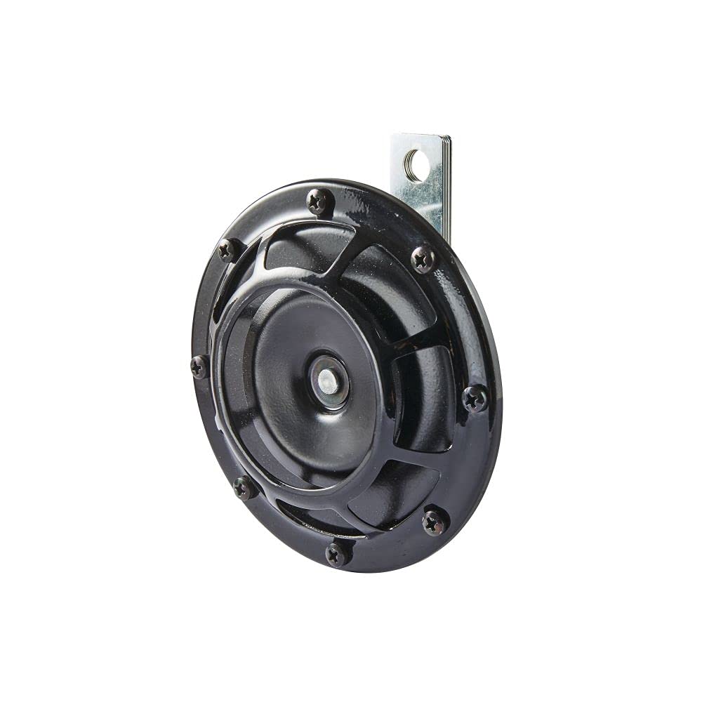 HELLA Horn - B133 - 12V - 110dB(A) - Frequenzbereich: 375Hz - Tiefton - elektrisch - ECE - Gehäusefarbe: schwarz - Flachsteckanschluss - Menge: 1 - 3AF 003 399-041 von Hella