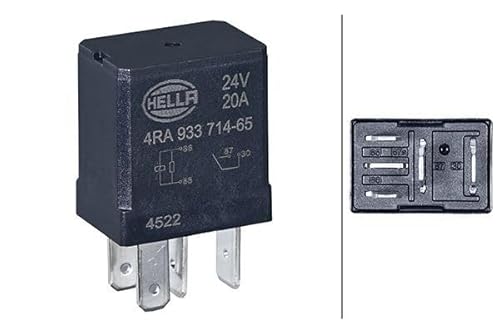 HELLA Relais, Arbeitsstrom - 24V - 4-polig - Schließer - 4RA 933 714-651 von Hella