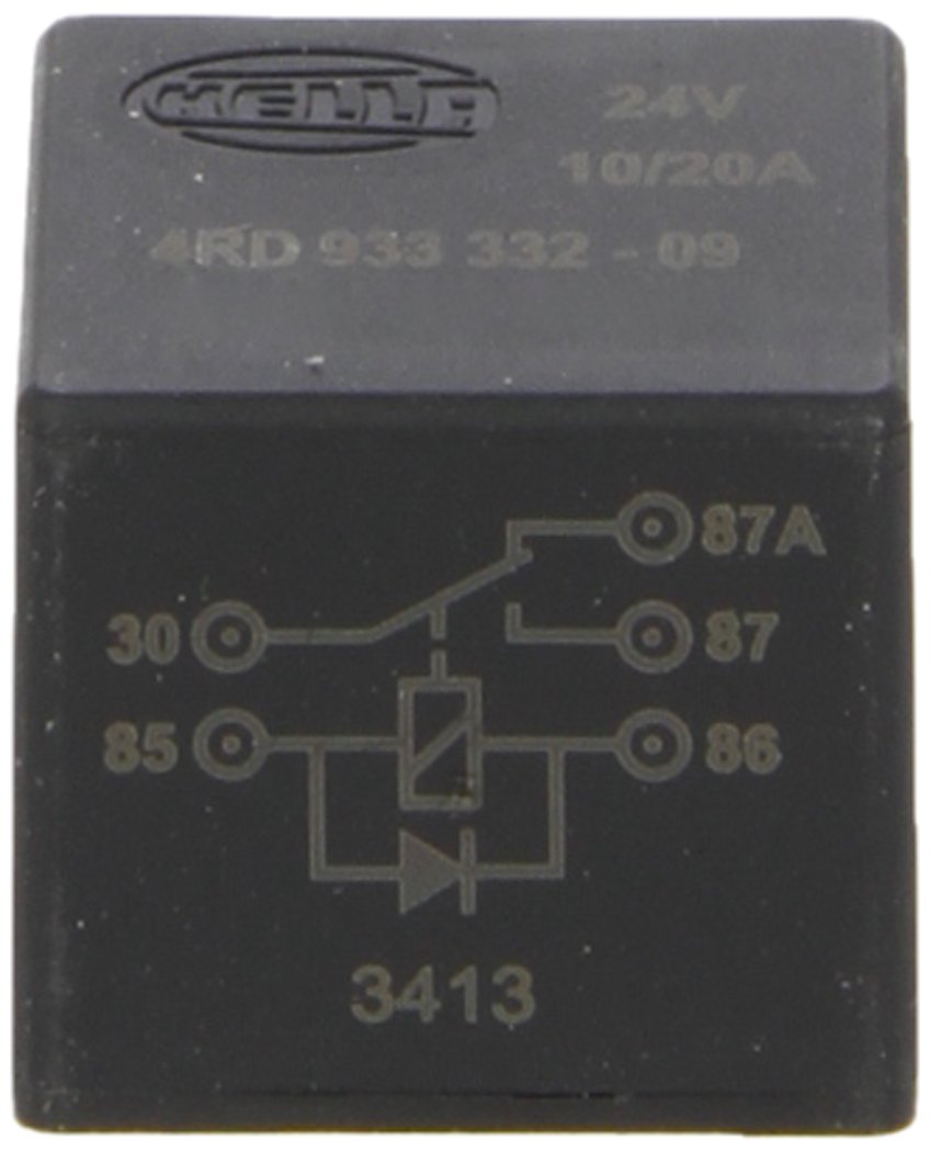 HELLA Relais, Arbeitsstrom - 24V - 5-polig - Wechsler - mit Löschdiode - 4RD 933 332-091 von Hella