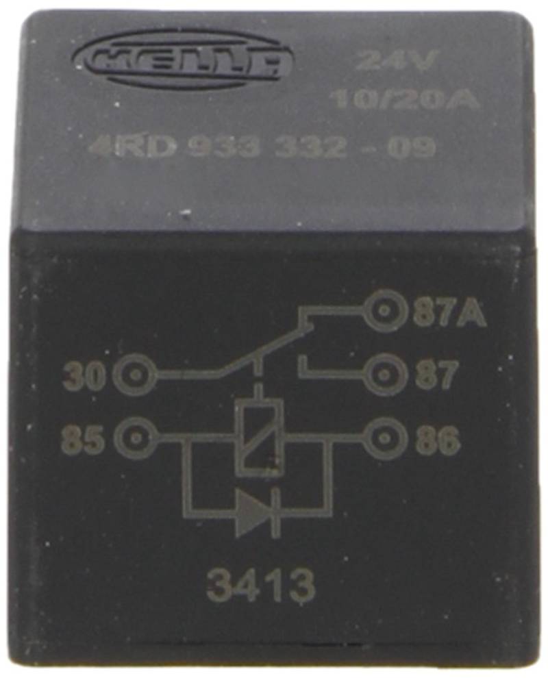 HELLA Relais, Arbeitsstrom - 24V - 5-polig - Wechsler - mit Löschdiode - 4RD 933 332-091 von Hella