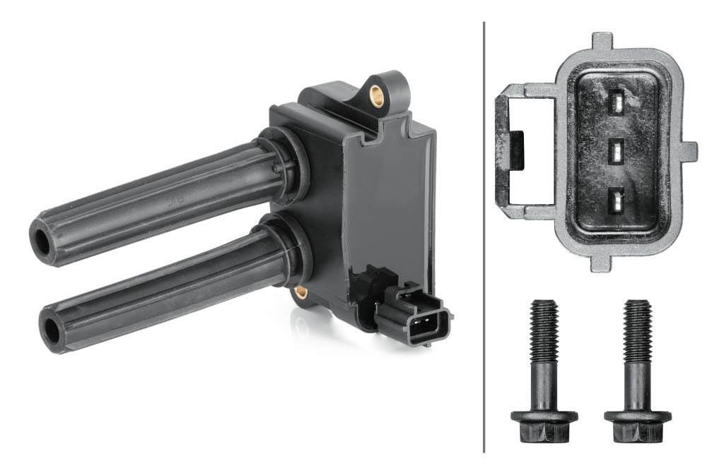HELLA 5DA 230 035-951 Zündspule - 3-polig - Doppelzündspule - geschraubt von Hella
