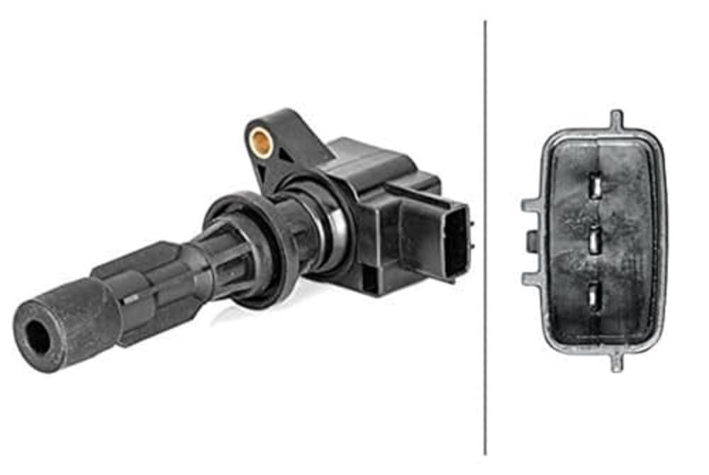 HELLA 5DA 230 036-061 Zündspule - 3-polig - Kerzenschachtzündspule - geschraubt von Hella