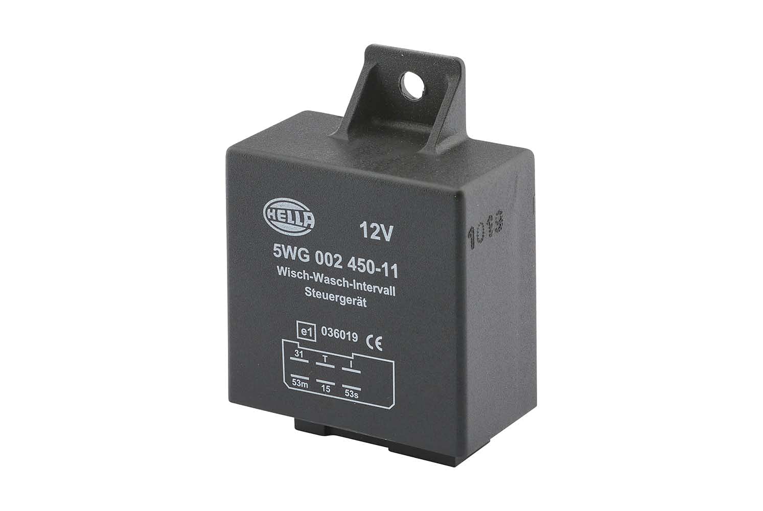 HELLA 5WG 002 450-111 Relais, Wisch-Wasch-Intervall - 12V - 6-polig - Anschlussanzahl: 6 von Hella