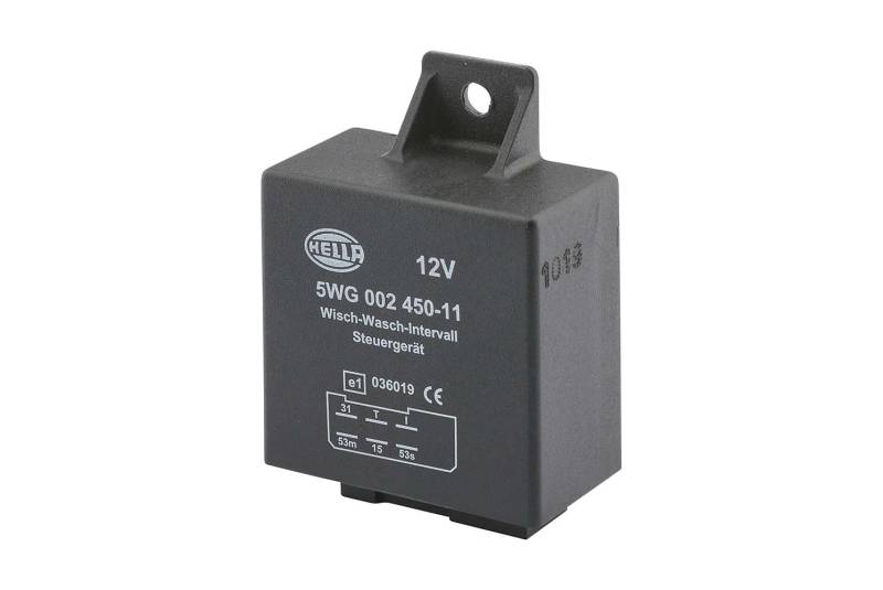 HELLA 5WG 002 450-111 Relais, Wisch-Wasch-Intervall - 12V - 6-polig - Anschlussanzahl: 6 von Hella