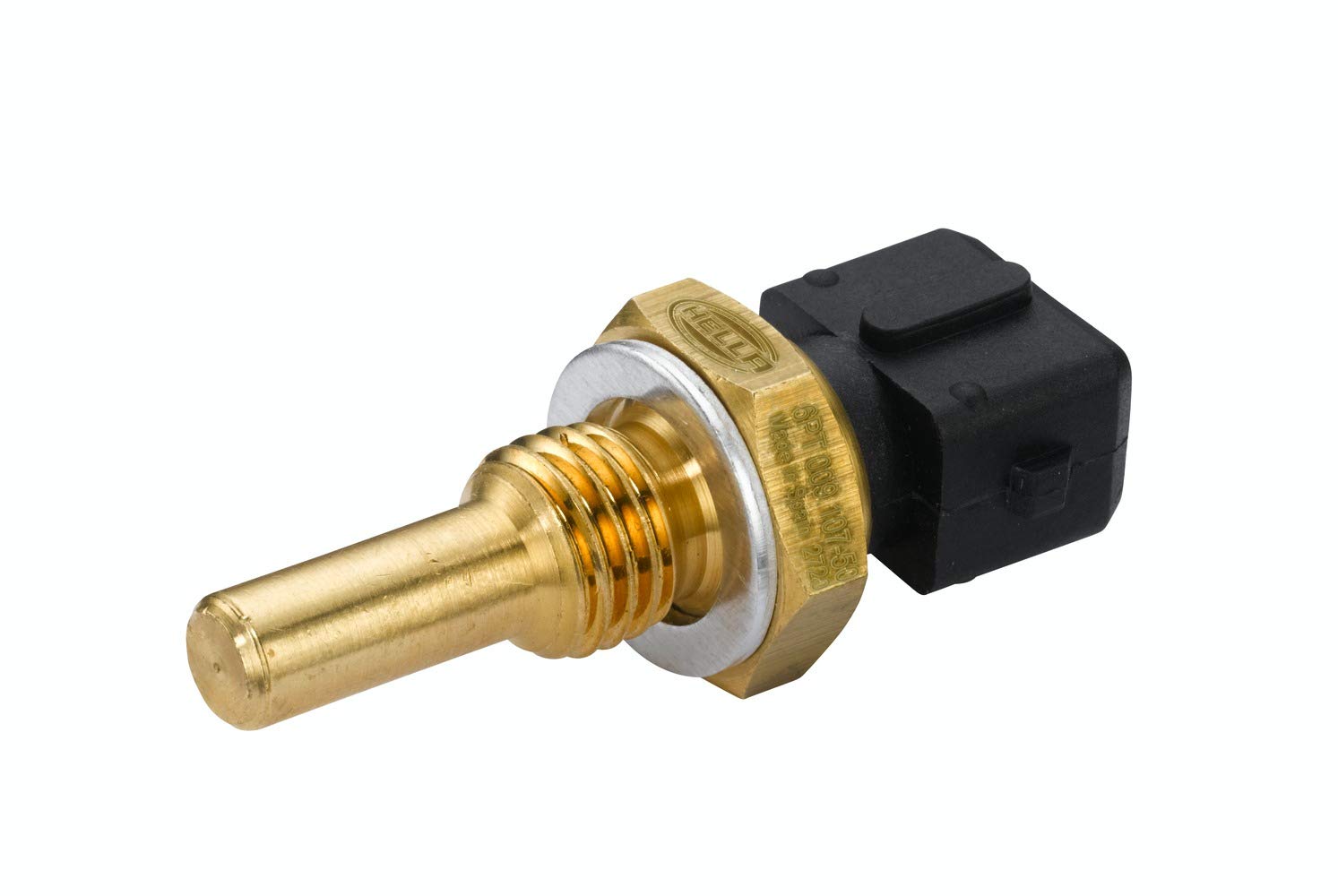 HELLA 6PT 009 107-501 Sensor, Kühlmitteltemperatur - 12V - 2-polig - geschraubt - mit Dichtung von Hella