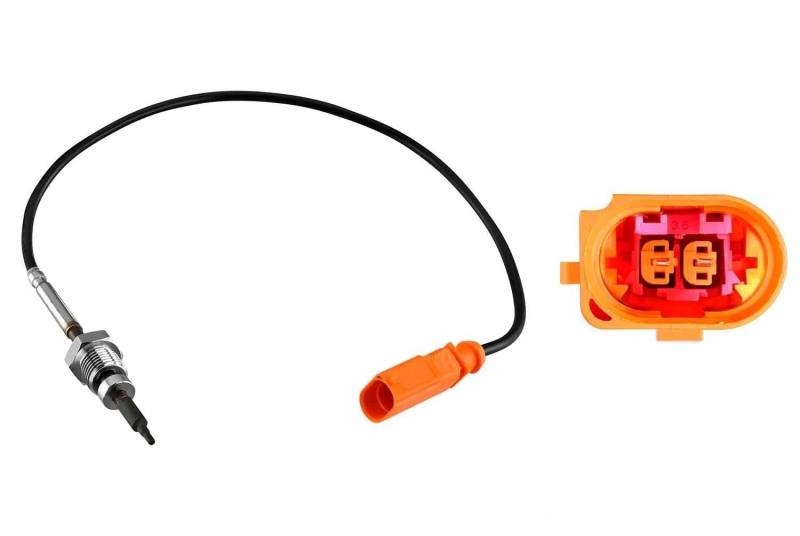 HELLA 6PT 010 376-831 Sensor, Abgastemperatur - 2-polig - geschraubt - Kabel: 410mm von Hella