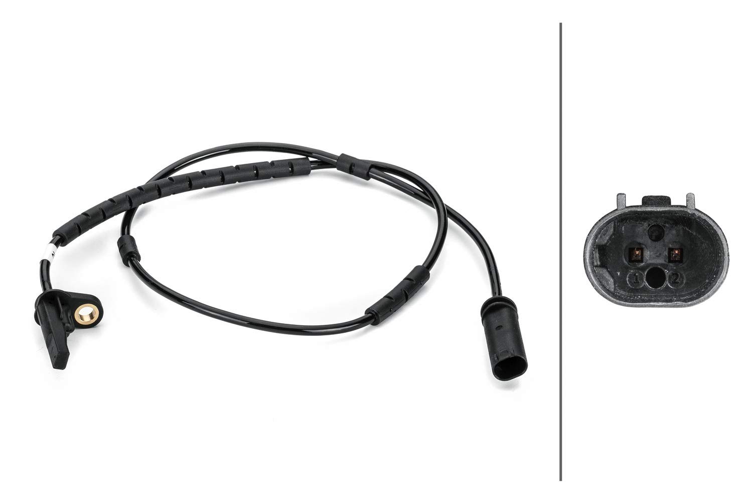 HELLA 6PT 014 495-081 Sensor, Abgastemperatur - 2-polig - geschraubt - Kabel: 690mm von Hella