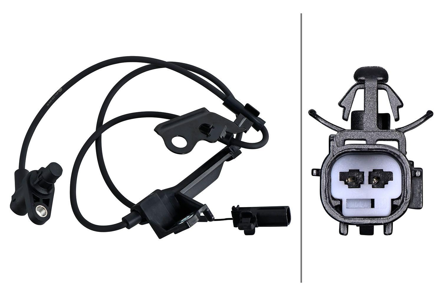 HELLA 6PU 230 048-921 Sensor, Raddrehzahl - 2-polig - Vorderachse rechts - geschraubt von Hella