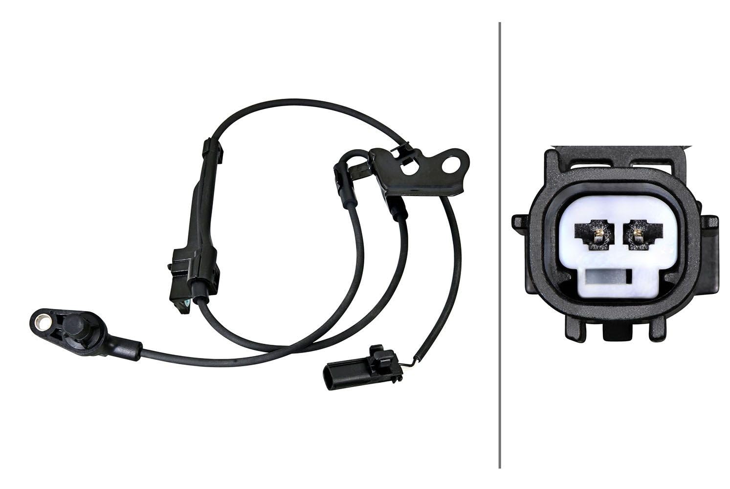 HELLA 6PU 230 048-931 Sensor, Raddrehzahl - 2-polig - Vorderachse rechts - geschraubt von Hella