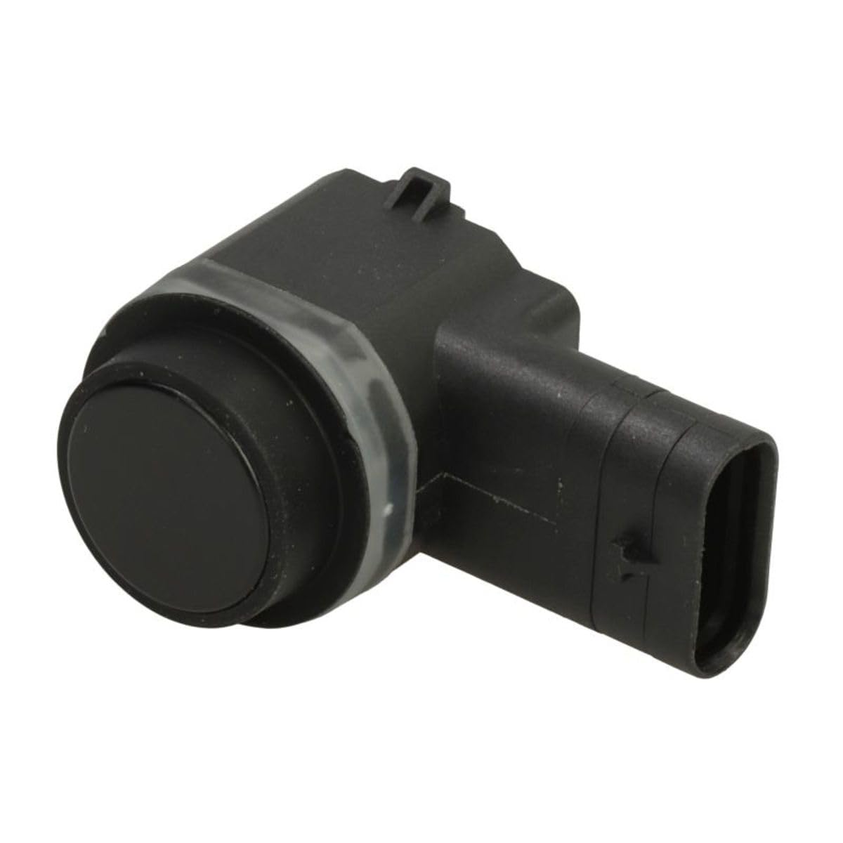 HELLA 6PX 358 141-471 Sensor, Einparkhilfe - gewinkelt - 3-polig - gesteckt - lackierbar - mit Befestigungsring von Hella