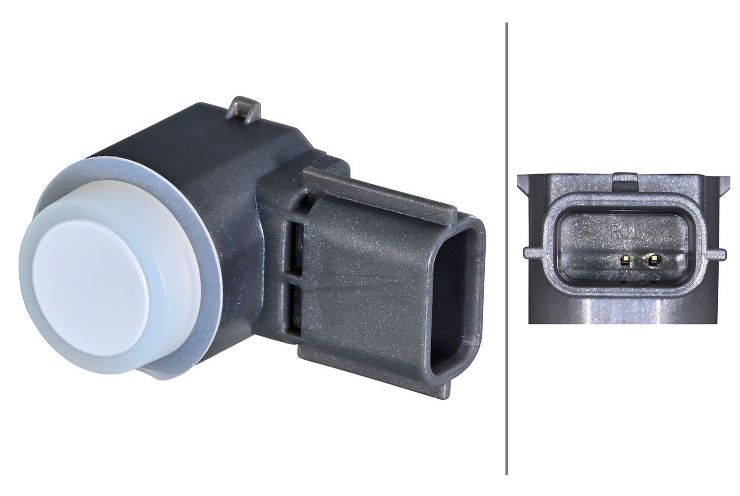 HELLA 6PX 358 270-691 Sensor, Einparkhilfe - 2-polig - Anbau - lackierbar von HELLA