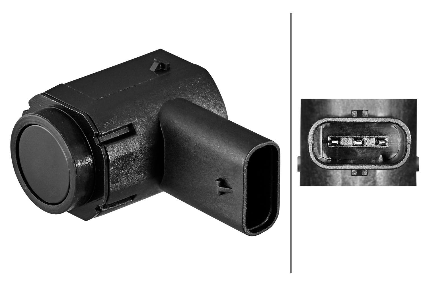 HELLA 6PX 358 270-751 Sensor, Einparkhilfe - 3-polig - Anbau - lackierbar von HELLA