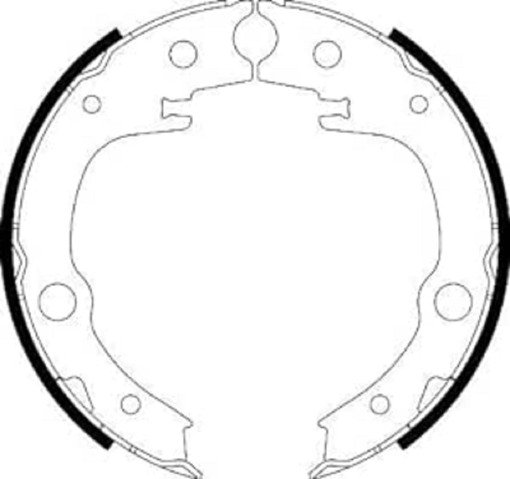 HELLA 8DA 355 050-651 Bremsbackensatz, Feststellbremse - H9750 - für u.a. TOYOTA von Hella