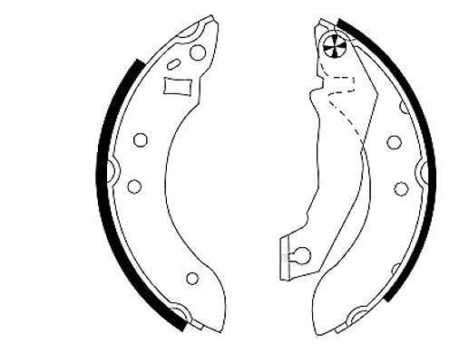 HELLA PAGID 8DB 355 000-131 Bremsbackensatz - H1128 - für u.a. FORD von Hella