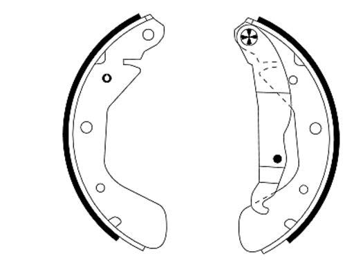 HELLA PAGID 8DB 355 001-291 Bremsbackensatz - H8710 - für u.a. CHEVROLET / HOLDEN / OPEL / VAUXHALL von Hella