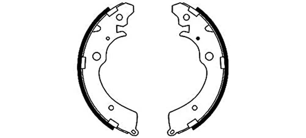 HELLA PAGID 8DB 355 001-481 Bremsbackensatz - H8845 - für u.a. CHEVROLET / HONDA / MAZDA / SUZUKI von Hella