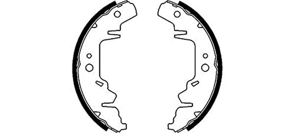 HELLA PAGID 8DB 355 001-711 Bremsbackensatz - H8995 - für u.a. CHRYSLER / DODGE / KIA / PLYMOUTH von Hella