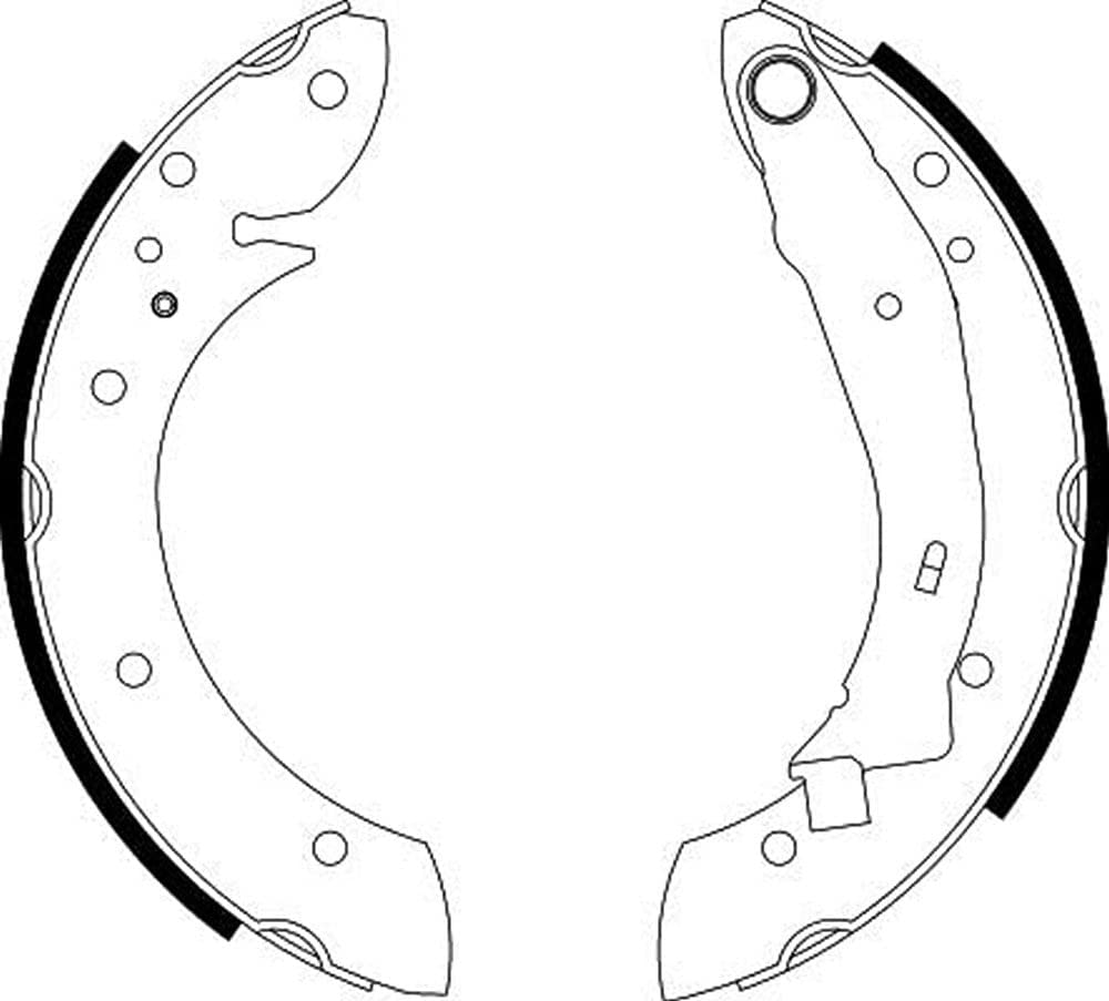 HELLA 8DB 355 001-721 Bremsbackensatz - H9000 - Bremssystem: Lucas - für u.a. CITROEN / PEUGEOT von Hella