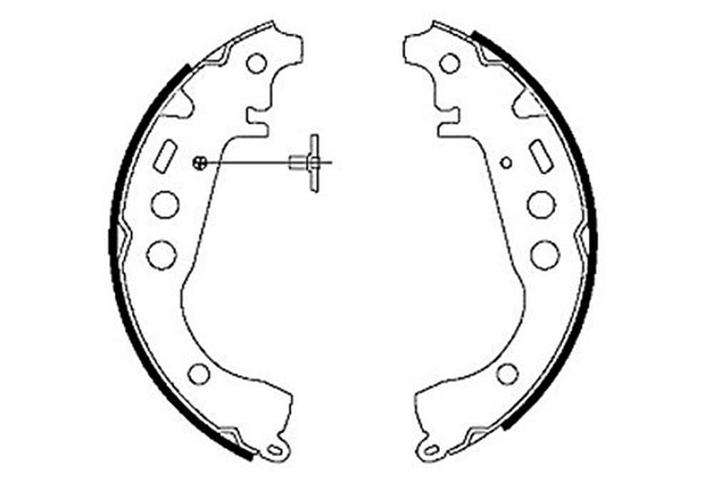 HELLA PAGID 8DB 355 001-771 Bremsbackensatz - H9035 - für u.a. DAIHATSU / GEELY / SCION / TOYOTA von Hella