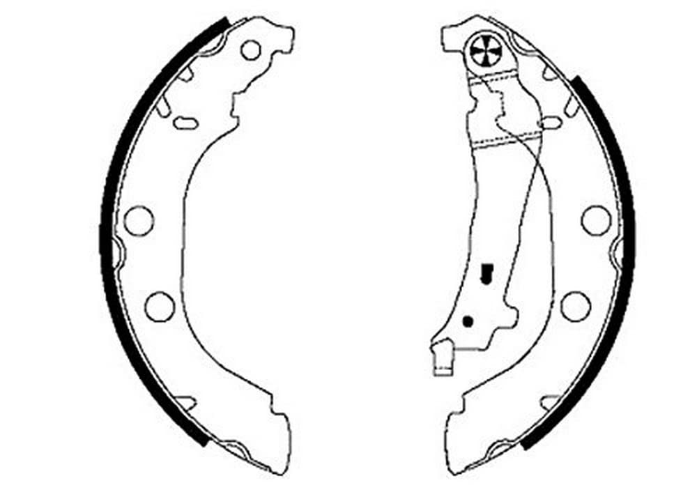 HELLA PAGID 8DB 355 001-801 Bremsbackensatz - H9050 - für u.a. PEUGEOT von Hella