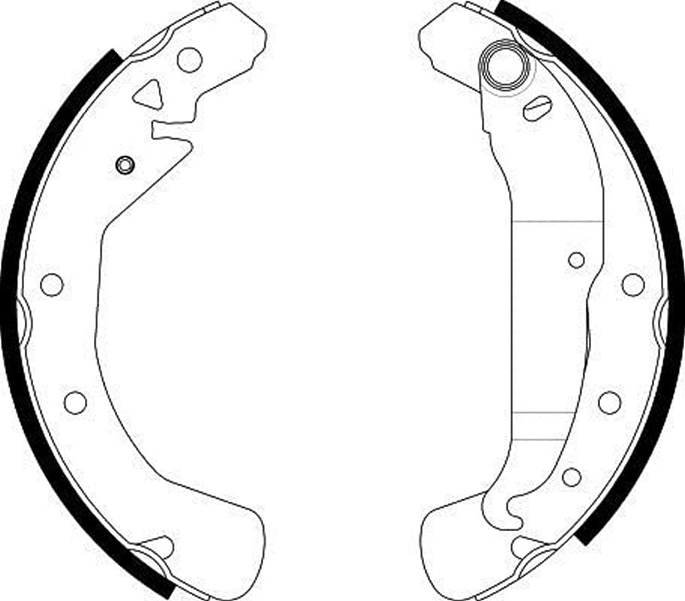 HELLA PAGID 8DB 355 002-551 Bremsbackensatz - H9555 - für u.a. MAZDA von Hella