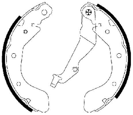 HELLA PAGID 8DB 355 002-791 Bremsbackensatz - H9715 - für u.a. CHEVROLET / DAEWOO / HOLDEN / OPEL von Hella