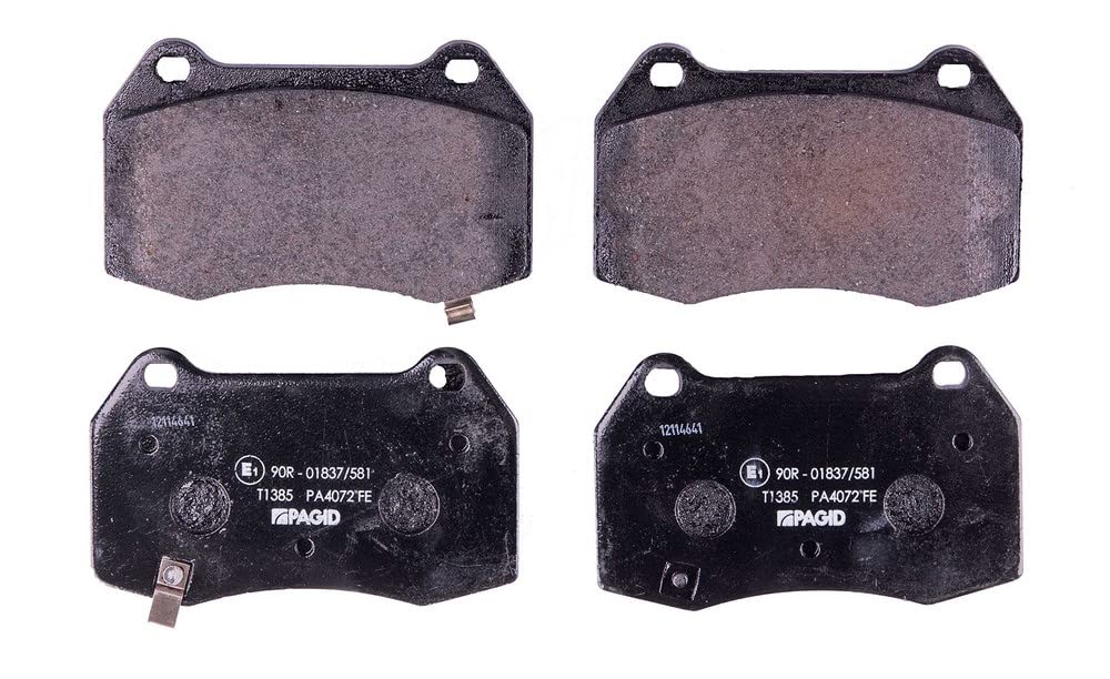 HELLA PAGID Bremsbeläge vorne - mit akustischer Verschleißwarnung - vier Bremsbeläge pro Set - T1385 - für u.a. HONDA / NISSAN - 8DB 355 010-681 von Hella