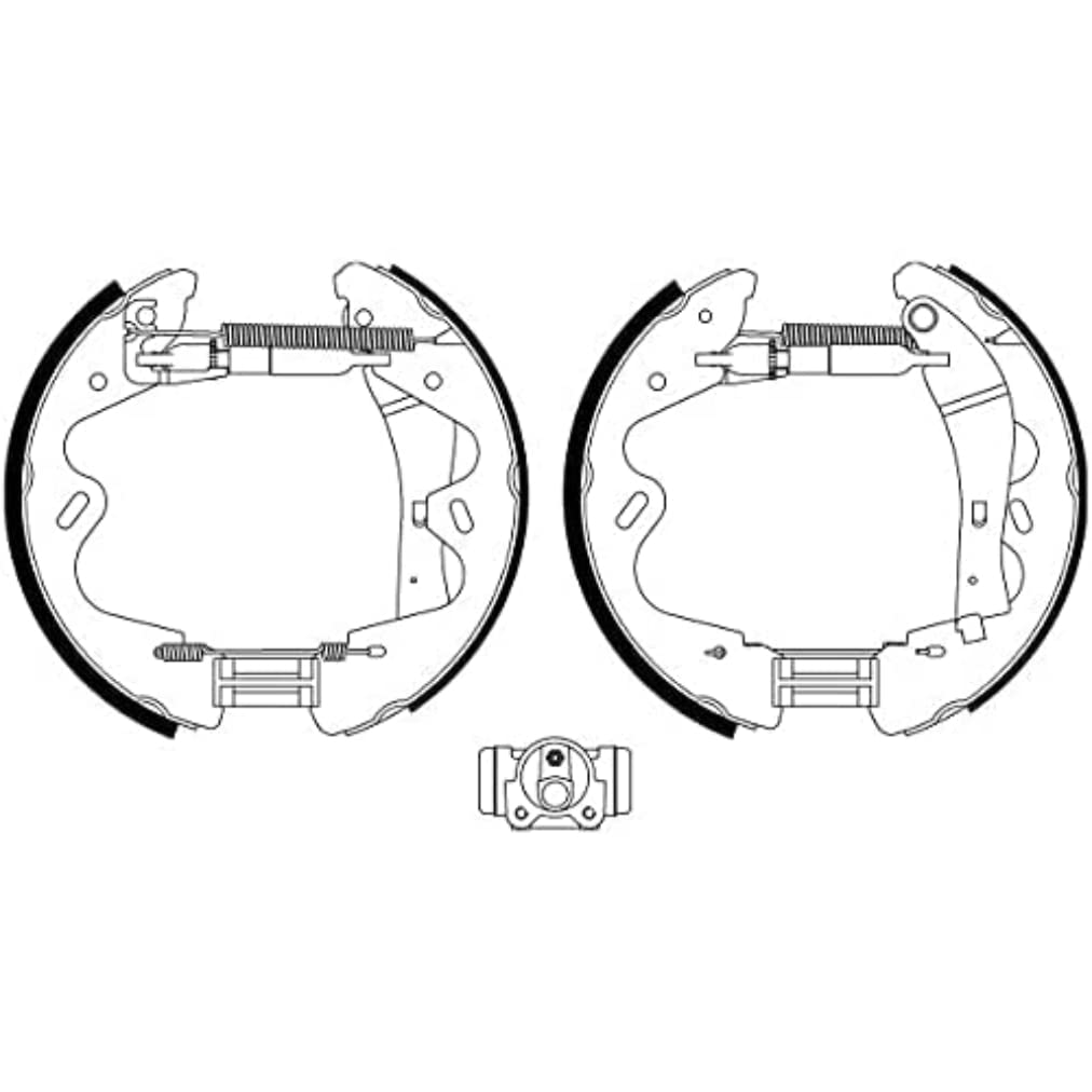 HELLA 8DB 355 022-991 Bremsbackensatz - R1342 - Bremssystem: Bosch - für u.a. NISSAN von Hella