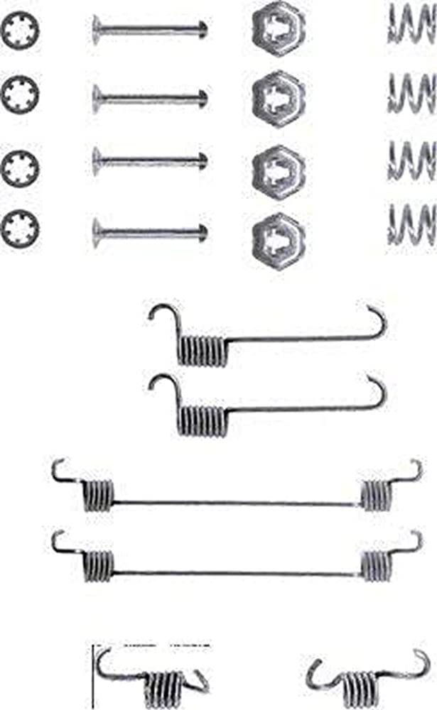 HELLA PAGID 8DZ 355 200-061 Zubehörsatz, Bremsbacken - X0039 - Bremssystem: Bendix - für u.a. CITROEN / MEGA / PEUGEOT von Hella