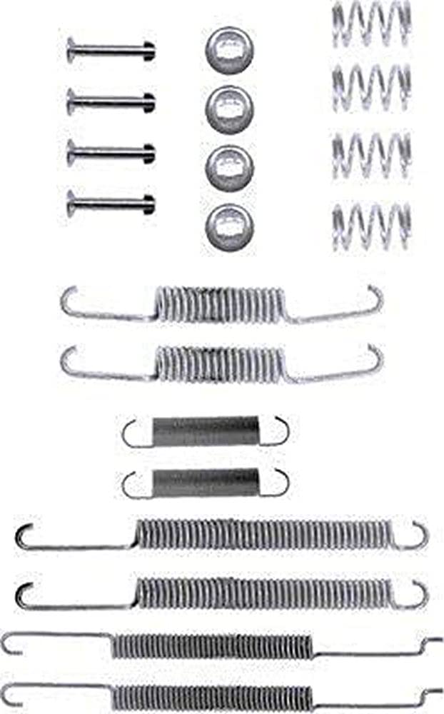 HELLA 8DZ 355 200-141 Zubehörsatz, Bremsbacken - X0054 - Bremssystem: Teves - für u.a. AUDI / SEAT / VOLKSWAGEN von Hella