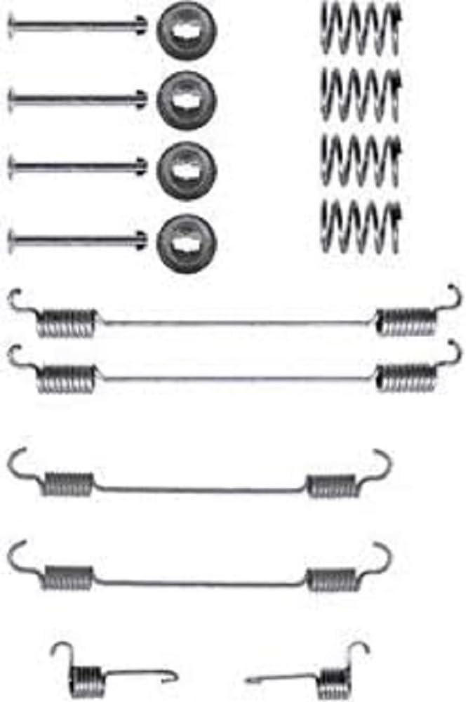 HELLA 8DZ 355 200-381 Zubehörsatz, Bremsbacken - X0087 - Bremssystem: Bosch - für u.a. CITROEN / DACIA / LADA / MERCEDES-BENZ von Hella