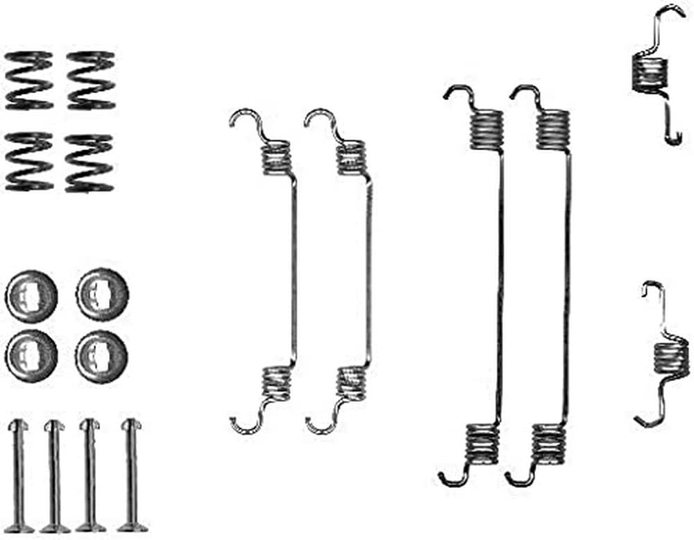 HELLA PAGID 8DZ 355 200-681 Zubehörsatz, Bremsbacken - X0124 - Bremssystem: Bosch - für u.a. CITROEN / OPEL / PEUGEOT / SUBARU von Hella