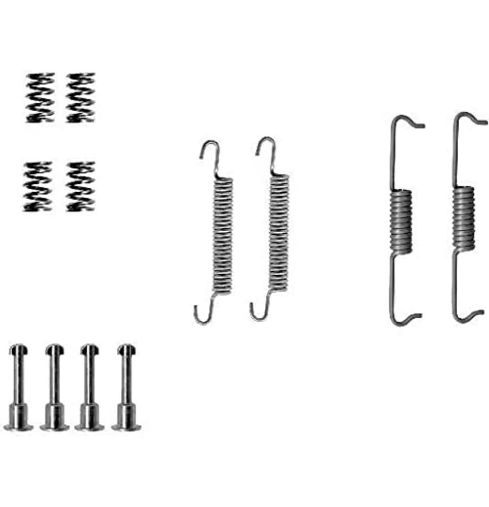 HELLA PAGID 8DZ 355 201-871 Zubehörsatz, Feststellbremsbacken - X0175 - Bremssystem: Brembo - für u.a. ALPINA / AUDI / BMW / LAND ROVER von Hella